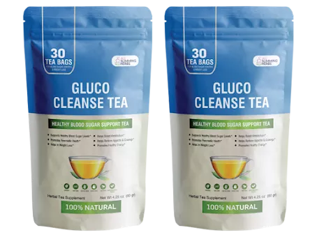Gluco Cleanse Tea two-pouch package